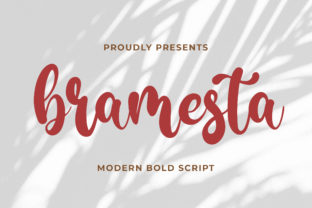 Bramesta: A Bold Script Font