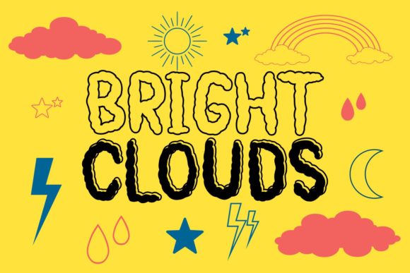 Bright Clouds Font for Web Design