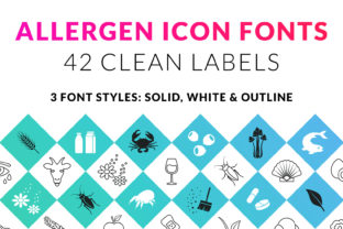 Food Allergen Font for Branding Projects