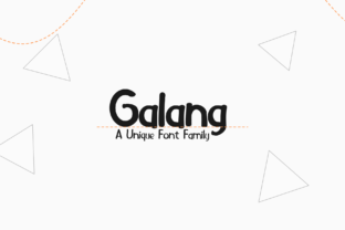 Galang Font for Creative Projects
