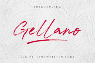 Gellano Font: A Cute Brush Script for Editorial Design