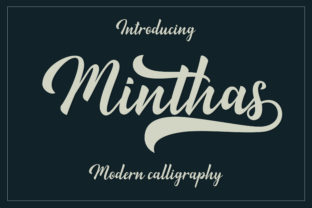 Minthas Script Font for Creative Projects