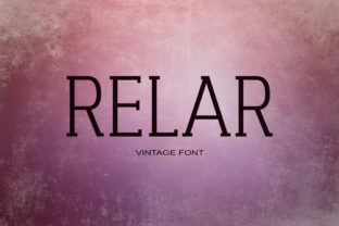 Relar: A Sweet Serif Font