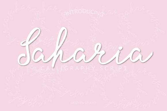 Saharia: A Sweet Handwritten Font for Creative Campaigns