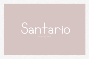Santario: A Stylish Serif Font for Modern Branding