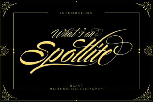 Spotlite Slant: A Handwritten Font for Elegant Design