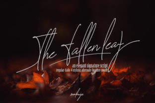 The Fallen Leaf Font for Creative Projects