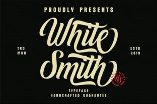 White Smith Font for Creative Branding