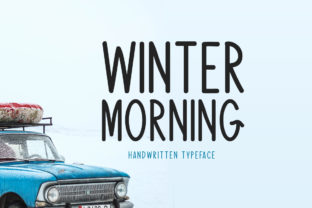 Winter Morning Font for Creative Crafts